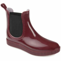 Best Sale 🔔 Journee Collection 👩 Women's Tru Comfort Foam™ Drip Rain Boot Red 🔥