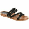 Coupon 🤩 Journee Collection 👩 Women's Wide Width Colette 🩴 Sandal Black Black 🥰