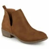 Discount 👍 Journee Collection 👩 Womens Wide Width Rimi Bootie Camel 🌟