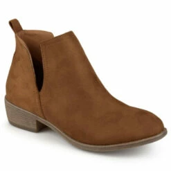 Discount 👍 Journee Collection 👩 Womens Wide Width Rimi Bootie Camel 🌟
