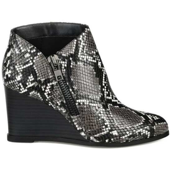 Budget 🎉 Journee Collection 👩 Womens Tru Comfort Foam Glam Wedge Bootie Brown ⭐ - Image 6