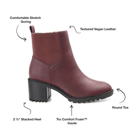 New ๐ Journee Collection ๐ฉ Womens Tru Comfort Foam Hallie Bootie Brown ๐ - Image 2