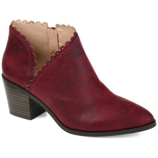 New ๐ฏ Journee Collection ๐ฉ Womens Tessa Bootie Wine ๐ - Image 8