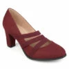 Promo ❤️ Journee Collection 👩 Womens Wide Width Comfort Loren Pump Wine ⭐