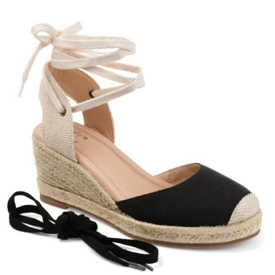 Outlet โค๏ธ Journee Collection ๐ฉ Womens Tru Comfort Foam Wide Width Monte Wedge Black ๐งจ - Image 9