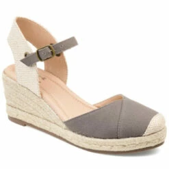 Flash Sale ๐ฅฐ Journee Collection ๐ฉ Womens Tru Comfort Foam Wide Width Ashlyn Wedge Gray โ