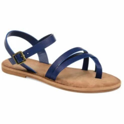 Wholesale 🥰 Journee Collection 👩 Womens Vasek 🩴 Sandal Blue 😀