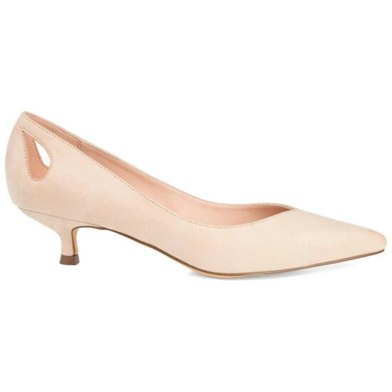 Best Sale ๐ฏ Journee Collection ๐ฉ Women's Goldie Kitten Heel Nude ๐งจ - Image 2