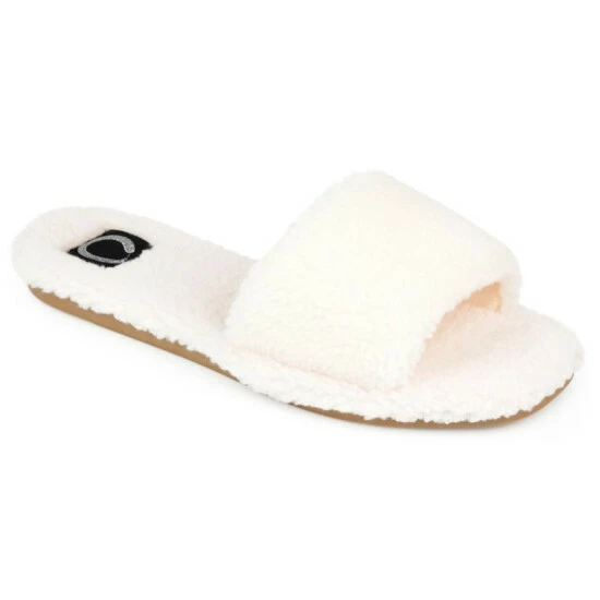 Best Pirce 👍 Journee Collection 👩 Women's Faux Fur Sunlight Slipper Tan ✔️ - Image 9
