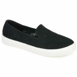 Best Sale 🌟 Journee Collection 👩 Women's Tru Comfort Foam Meika Knit 👟 Sneaker Black Black 😉