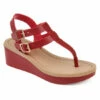 Discount 🔥 Journee Collection 👩 Women's Tru Comfort Foam Bianca Wedge 🩴 Sandal Tan ❤️