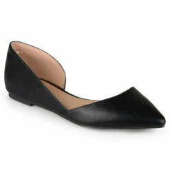 Brand new 🎁 Journee Collection 👩 Women's Regular And Wide Width Cortni Flat Black Black Dot 🧨