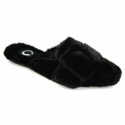 Flash Sale ⭐ Journee Collection 👩 Women's Faux Fur Eara Slipper Brown Brown 🛒