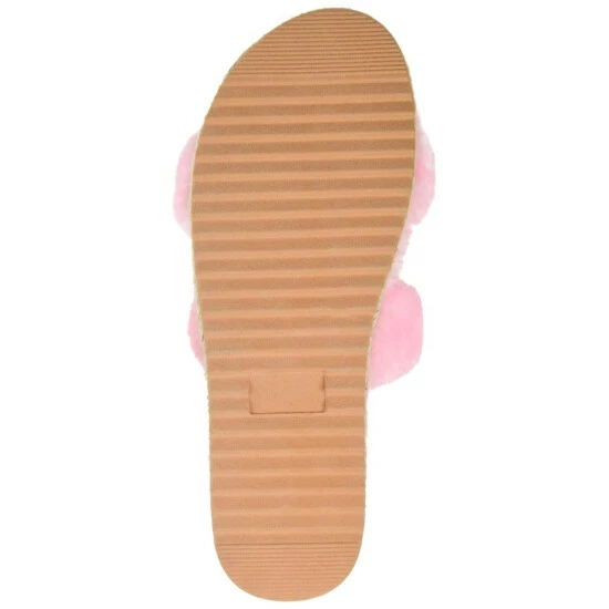 Brand new ๐ Journee Collection ๐ฉ Women's Faux Fur Relaxx Slipper Yellow ๐ - Image 3