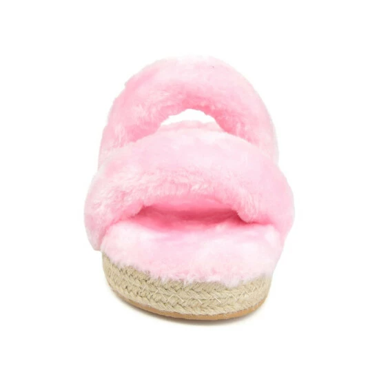 Brand new ๐ Journee Collection ๐ฉ Women's Faux Fur Relaxx Slipper Yellow ๐ - Image 5