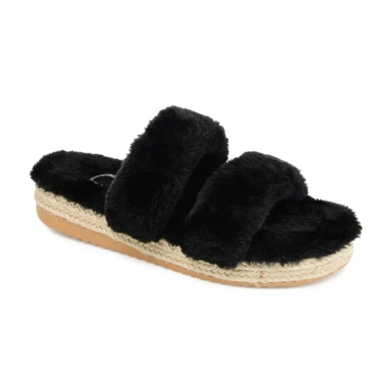 Brand new ๐ Journee Collection ๐ฉ Women's Faux Fur Relaxx Slipper Yellow ๐ - Image 8