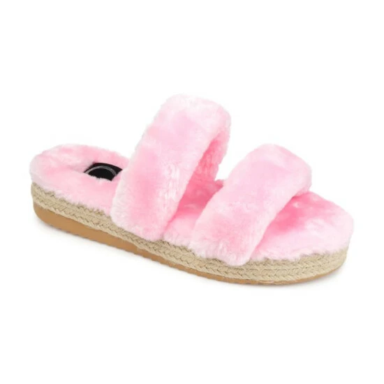 Brand new ๐ Journee Collection ๐ฉ Women's Faux Fur Relaxx Slipper Yellow ๐ - Image 10