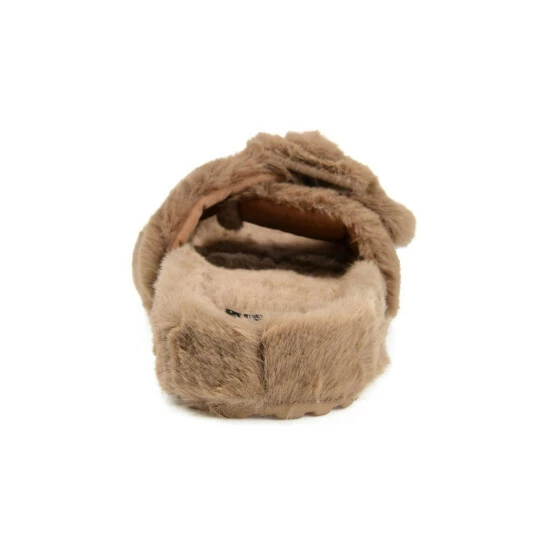 Outlet โ Journee Collection ๐ฉ Women's Faux Fur Shadow Slipper Brown โ๏ธ - Image 2