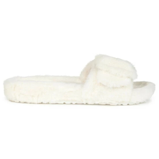 Outlet โ Journee Collection ๐ฉ Women's Faux Fur Shadow Slipper Brown โ๏ธ - Image 4