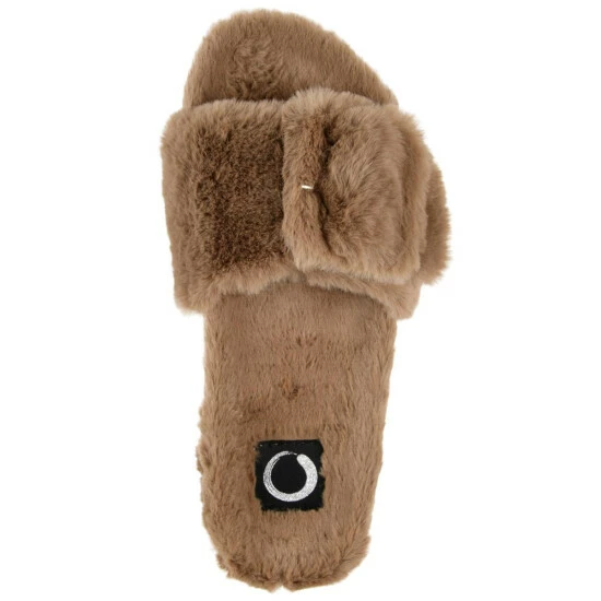 Outlet โ Journee Collection ๐ฉ Women's Faux Fur Shadow Slipper Brown โ๏ธ - Image 7