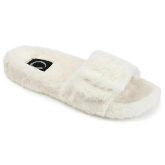 Outlet โ Journee Collection ๐ฉ Women's Faux Fur Shadow Slipper Brown โ๏ธ - Image 11