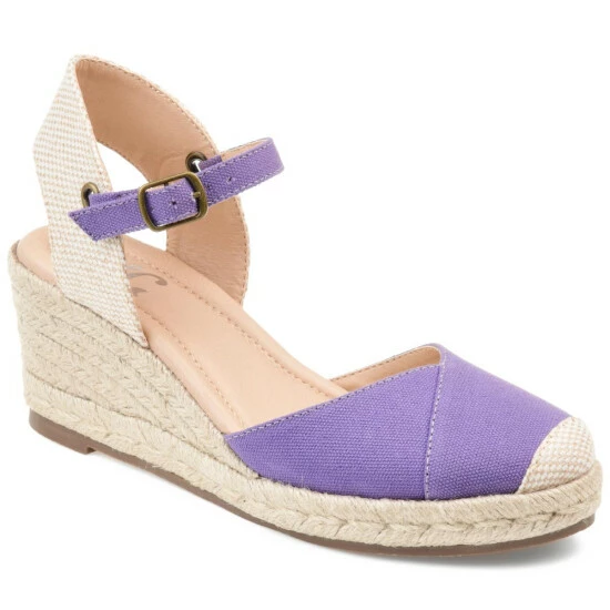 Best Pirce ๐ฏ Journee Collection ๐ฉ Women's Comfort Foam Ashlyn Wedge Purple ๐งจ