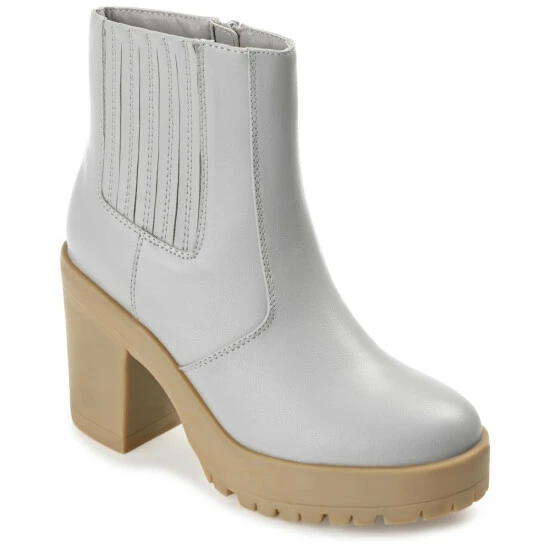 Budget ๐ Journee Collection ๐ฉ Womens Tru Comfort Foam Riplee Bootie White ๐งจ