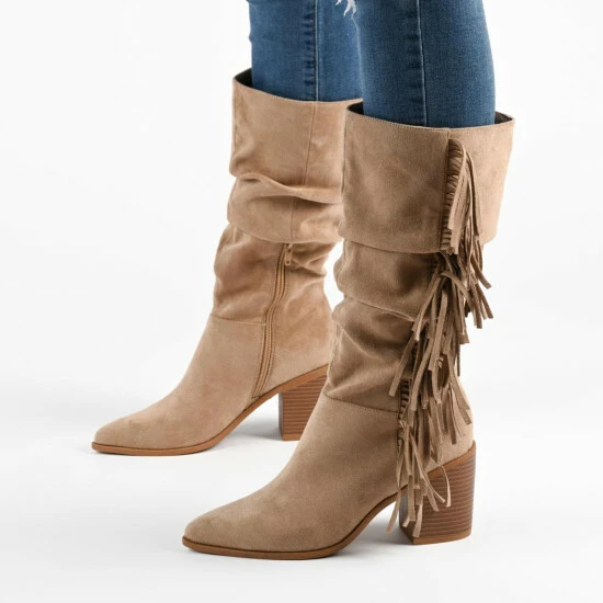 Best deal 😀 Journee Collection 👩 Womens Tru Comfort Foam Hartly Boot Taupe 🤩 - Image 3